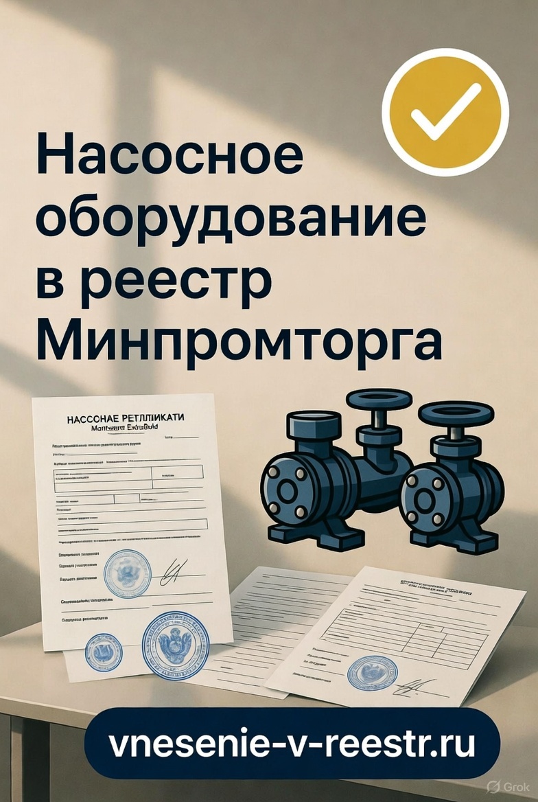 Как внести насосное оборудование в реестр Минпромторга: полное руководство для производителей