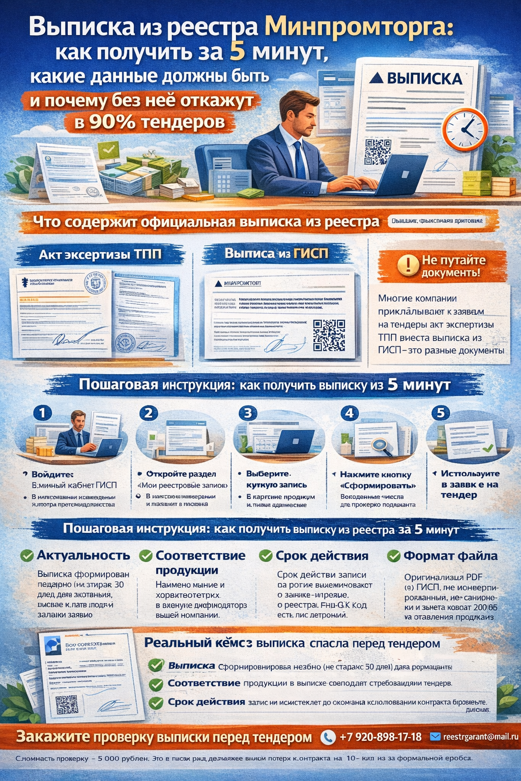 Выписка из реестра Минпромторга: как получить за 5 минут