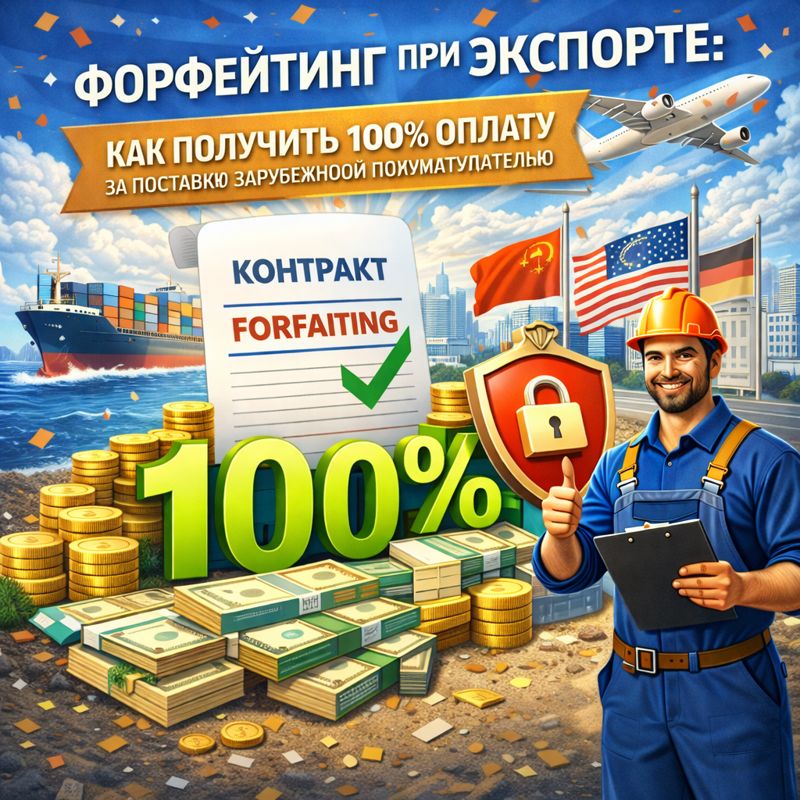 Форфейтинг при экспорте: как получить 100% оплату за поставку зарубежному покупателю без рисков в 2026 году