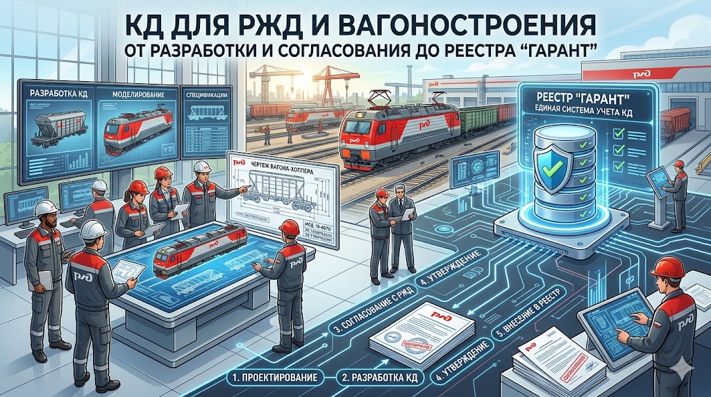 КД для РЖД и вагоностроения: разработка и согласование